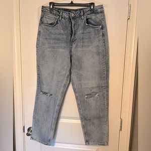 TARGET Jeans - Highest Rise Mom Jean - Size 14 - Holes in Each Knee